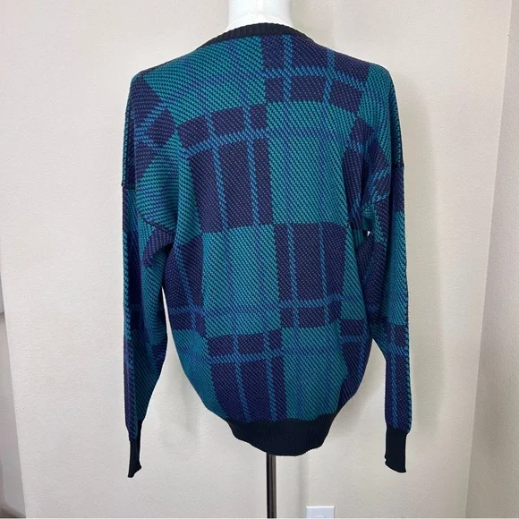 Alan Paine Vintage 100% Cotton Mens Knit Sweater | Size L - Picture 5 of 6